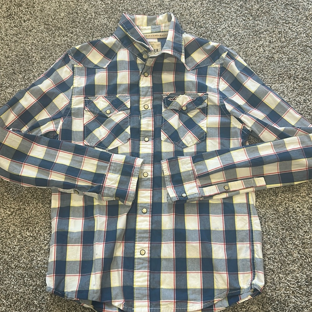 Vintage Hollister Men’s Large Button Up Shirt
